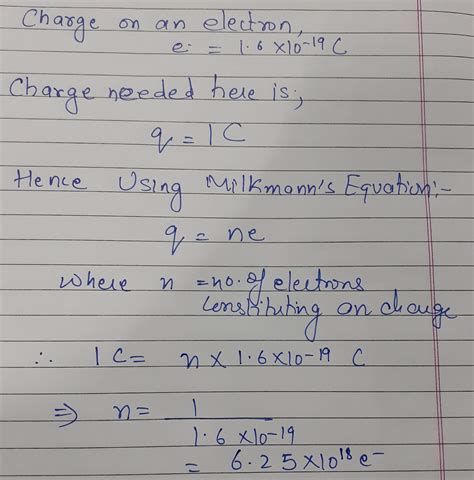 number of electrons in one coulomb of charge|Calculate the number of electrons constituting one coulomb of .